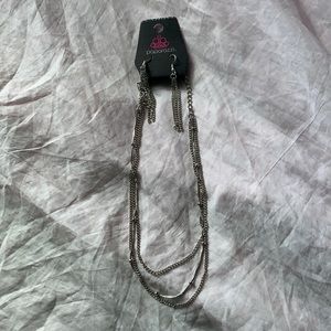 Paparazzi Silver Layered Necklace